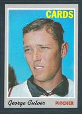 1970 Topps #92 GEORGE CULVER St. Louis Cardinals ~ NM