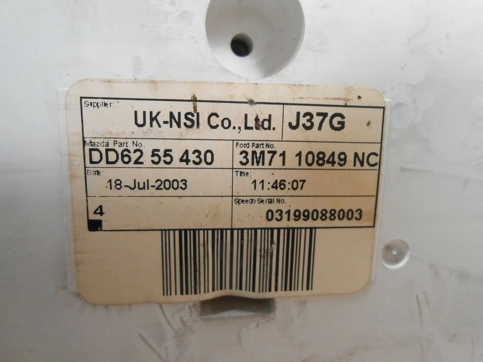 Kit Chiave ECU Mazda 2 DY 1.4 50kw 68cv F6JA 2004 3S61-12A650-LA Foto 4 de 4