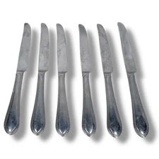 Reed & Barton Flatware Dinner Knives Tanglewood Tradition Stainless Steel Lot 6
