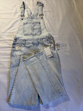 Kinsie Jeans Striped Overalls Size M-NWT