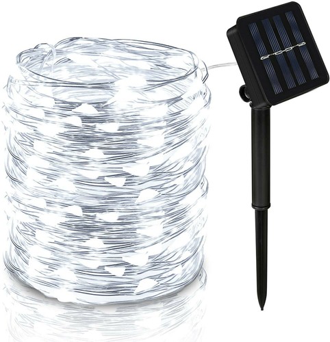 100-200 LED SOLAR LICHTERKETTE LICHTSCHLAUCH BELEUCHTUNG GARTEN PARTY DEKO AUßEN - Bild 14 von 16
