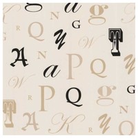 Fd67336 - Zinc Manuscript Letters Gold Fd67336 - Zinc Manuscript Letters Gold