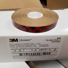 Bulk Adhesive Transfer Tape 3M 926 1/2" x 36 yard Roll 72 Roll/Case 