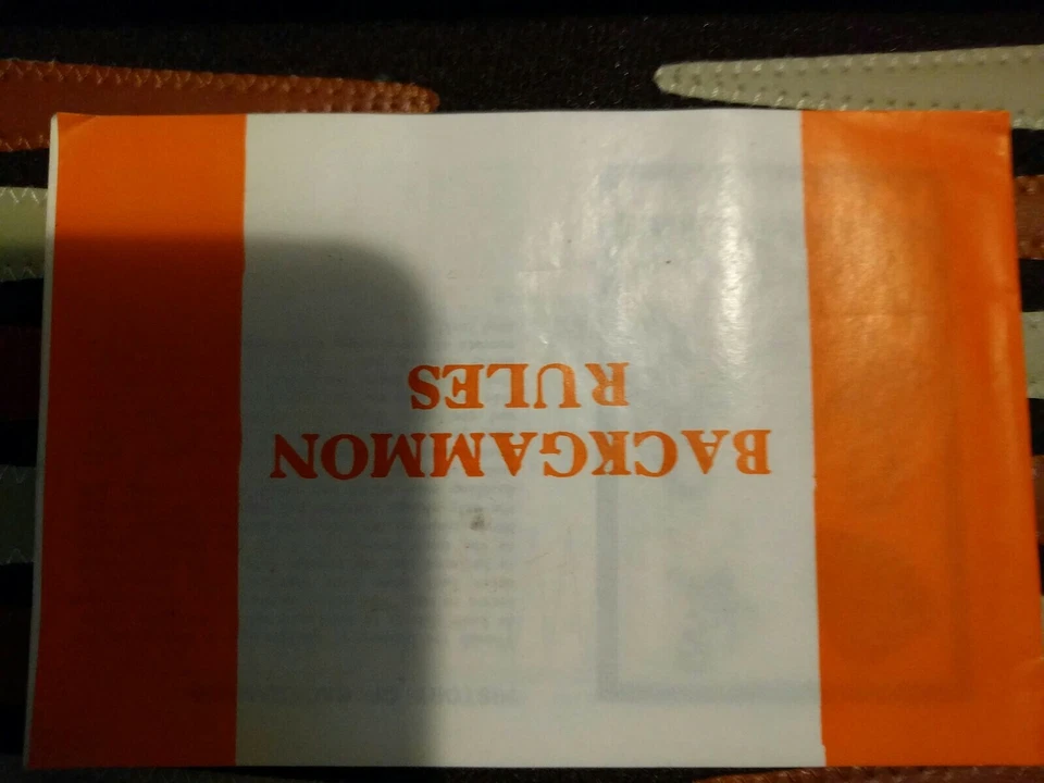 Vintage Backgammon Magnetic Home / Travel Game Zipper Case Julius KAYSER & Co. - Image 4 of 4