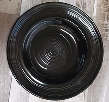 Tuxton Concentrix Black 12" Pasta Serving Bowl Embossed Rings