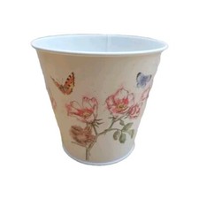 Metal Indoor Plant Pot Holder Planter Birds, Butterflies, Flowers  10cm X 11cm 