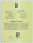 USA8 #2635 U/A SOUVENIR PAGE FDC   Alaska Highway