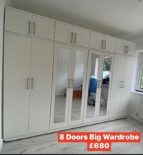 Brand New Massive 8 Doors Wardrobe With Top Boxes  FREE DELIVERY-FREE FITTING ❤️
