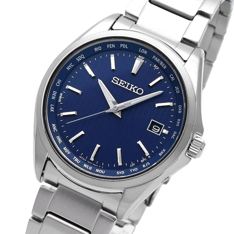 SEIKO SELECTION SBTM289 Titanium Sapphire Crystal Radio Solar