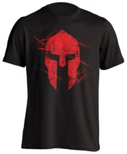 Spartan Warrior Helmet Molon Labe Short-Sleeve T-Shirt MMA Gym Fighter Fitness