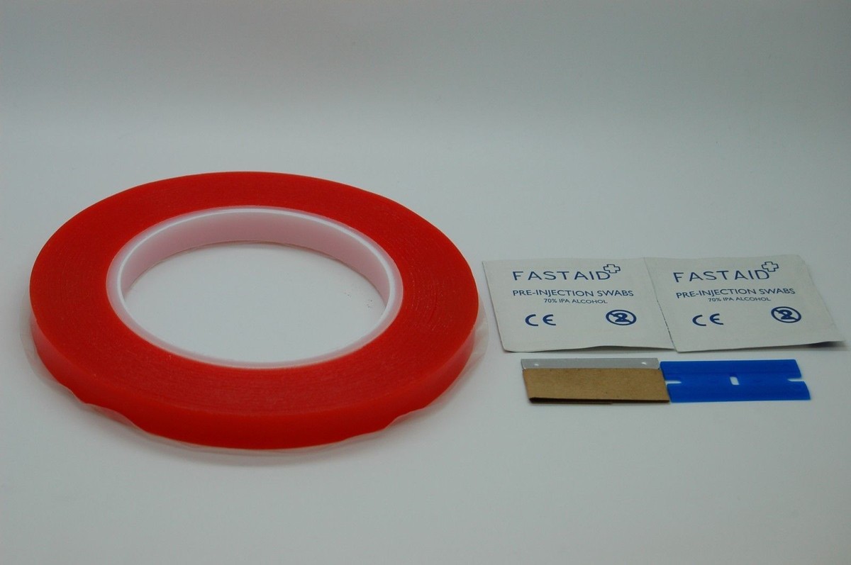 Kit Ruban Adhésif Double Face Transparent Pour Téléphone Mobile - Neuf Avec Outil