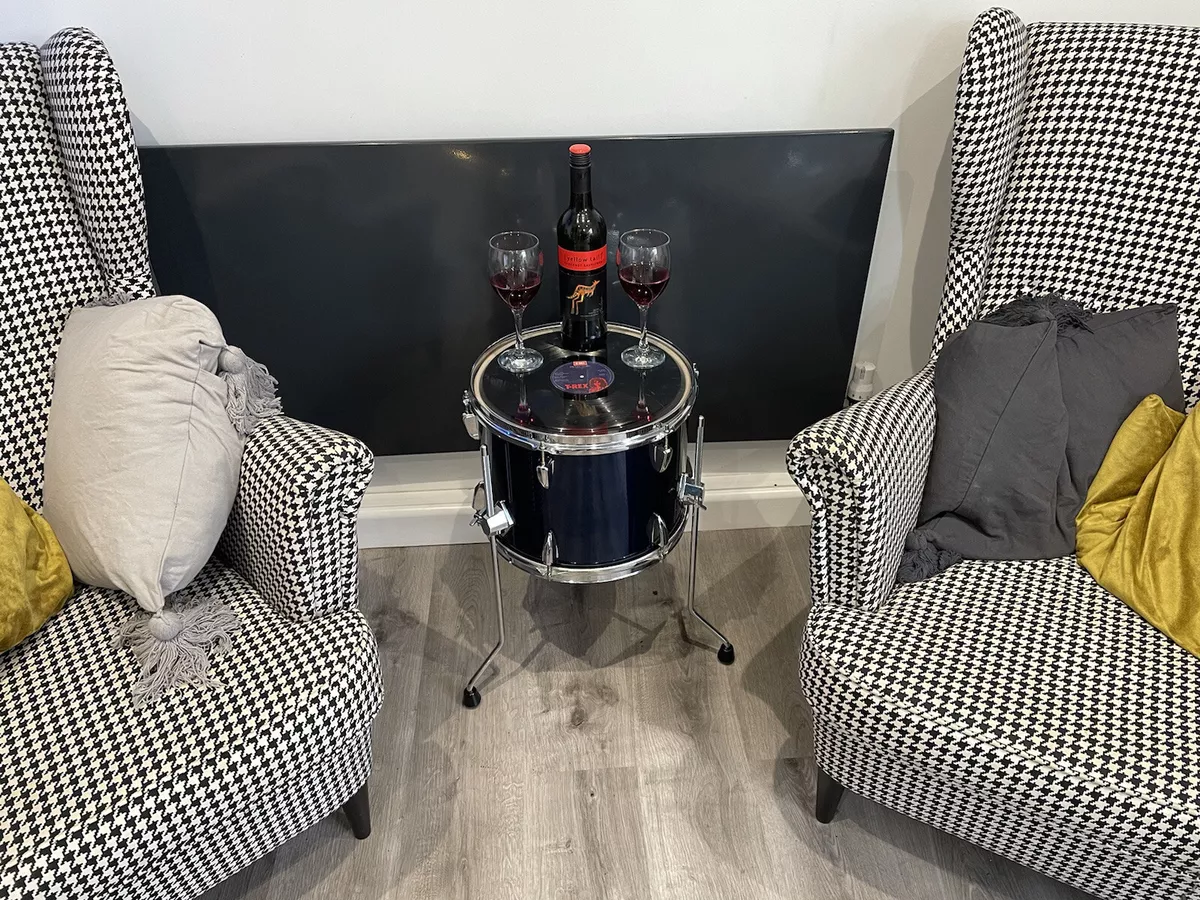 Status quo Record Drum Table Upcycled Furniture Funky Furniture