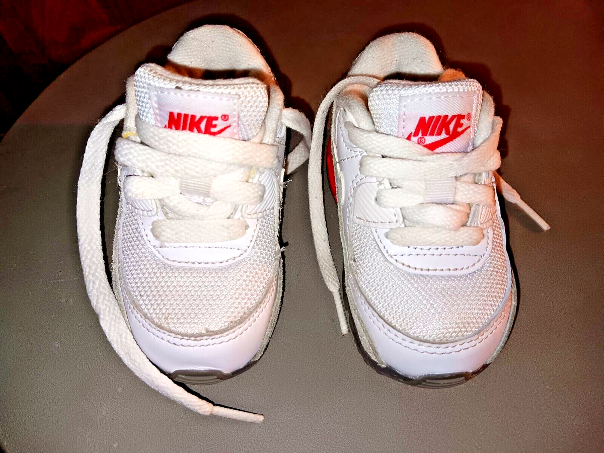 Nike- Air Max -Red, Gray White-Toddler (Size 5C)- 12- 18 months