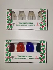 C7 Replacement Lights /Twinkle Clear OR  Multi 4 per bx/boxes differ frm pics