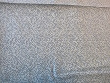 Light Blue Vines on Medium Blue Cotton Fabric 44" Wide x 23" long