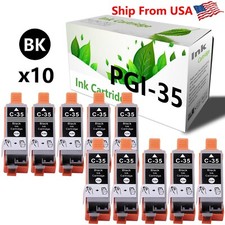 10-Pack PGI35 PGI 35 Ink Cartridge For PIXMA IP100B mini320 IP100 IP110 Printer