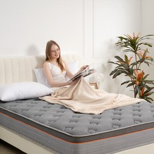 Image of Single Pocket Springs Mattress Hybrid Medium Firm Bed 3FT 9-Zone Orthopedic 10in