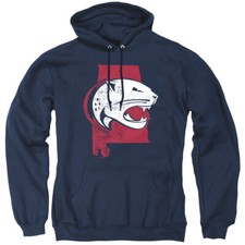 University of South Alabama Adult Pullover Hoodie State Shape, Navy, S-3XL