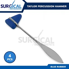 Set of 4 BLUE Taylor Percussion (Reflex) Hammers - Medical Surgical Instruments