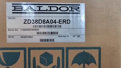 BALDOR ZD38D8A04-ERD 38D VECTOR  (K-0163-0000-#3)