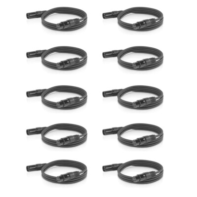 10x Mikrofonkabel Audio Kabel XLR 5m schwarz Verbindungskabel Musikkabel 3-Pin