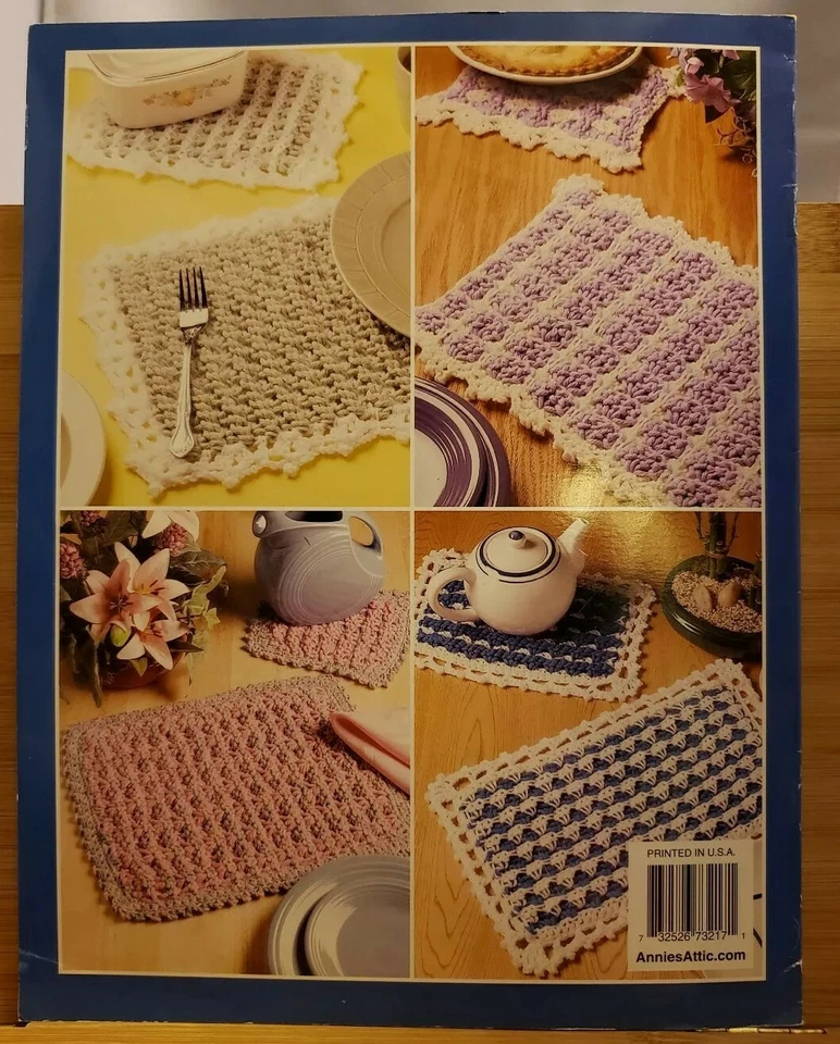 AS4 ANNIE'S ATTIC 2002, CROCHENIT EASY PLACE MATS & TRIVETS - 6 DESIGNS - Image 2 of 2