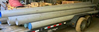 4'' x 20ft, Schedule 40, 304 Stainless Steel Pipe, Full Stick, Sch40S (Local PU)