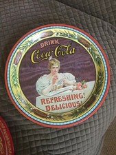 Ancien plateau de service Coca Cola 75ème anniversaire - Hilda Clark