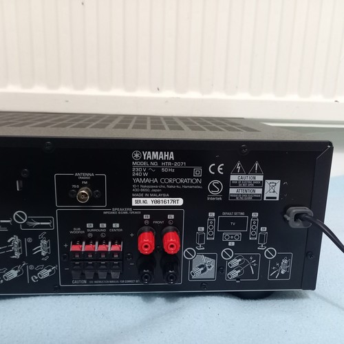 black 5.1 AV receiver YAMAHA HTR-2071 4x HDMI 4K HDCP2.2 ARC remote CONTROL - Picture 14 of 19
