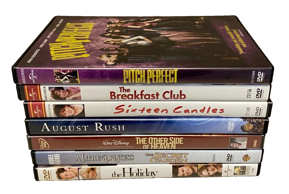 7 Classic DVD's -2 1980's Teen Hits - Pitch Perfect, The Holiday, August Rush + - Image 2 of 4