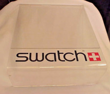ARTÍCULO RARO Reloj Swatch De Colección Contador Lucite Marco para Foto de 8x10 pulgadas