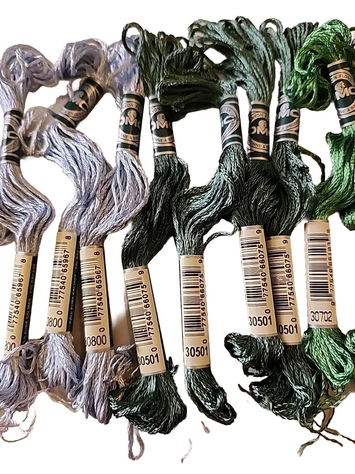 DMC 6-Strand Rayon Embroidery Floss Lot of 15 Skeins  - Image 3 of 4