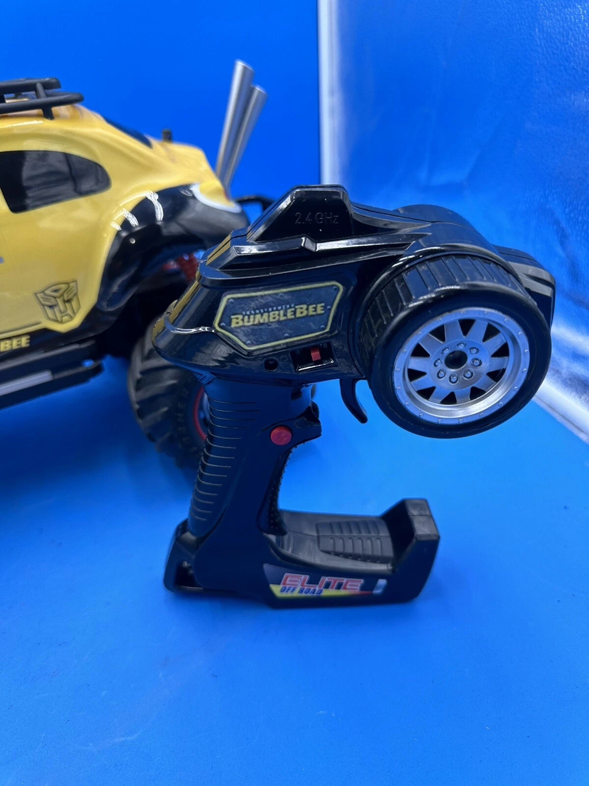 jada transformers bumblebee volkswagen beetle rc carro remoto não carrega 