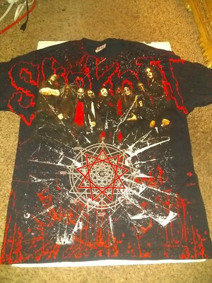 Slipknot Bloody Rare Shirt All Group Members large | eBay
