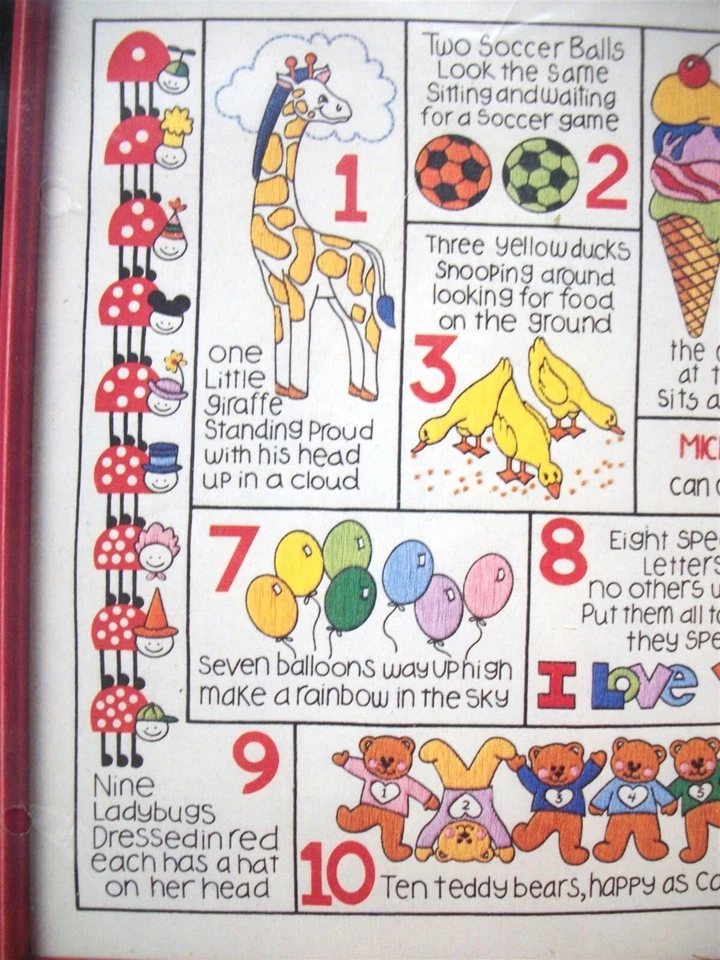 UNOPENED Dimensions HOW TO COUNT Crewel Kit #1309 Decorative Amusing - Image 3 of 4