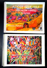 ADDIE SILK ART PAINTING ON SILK LESSONS PLEIN AIR ARTIST ADDIE CHERNUS BOOKS EUC