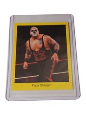 1997 Cardinal WWF Trivia Series 1 Papa Shango Wrestling Card
