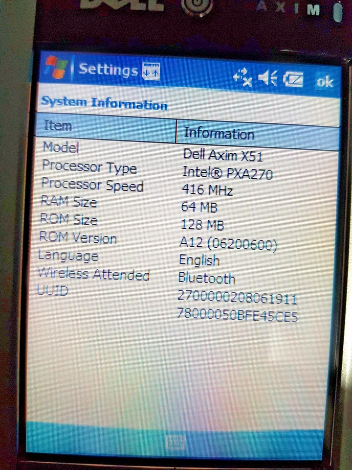 Dell Axim X51 PDA Pocket PC Windows Mobile Personal Digital Assitant Intel PXA - Image 3 of 4