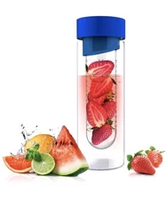 Asobu Infuser Bottle Flavor It Glass Bottle with Fruit Infuser 20 oz.