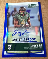 RARE 32/50-2016 Score Artists Proof RC Auto Blue Jay Lee #358 Baylor,Jets