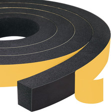 High Density Adhesive Foam Tape 2 Rolls 1" Wide X 3/4" Thick, Weather Stripping