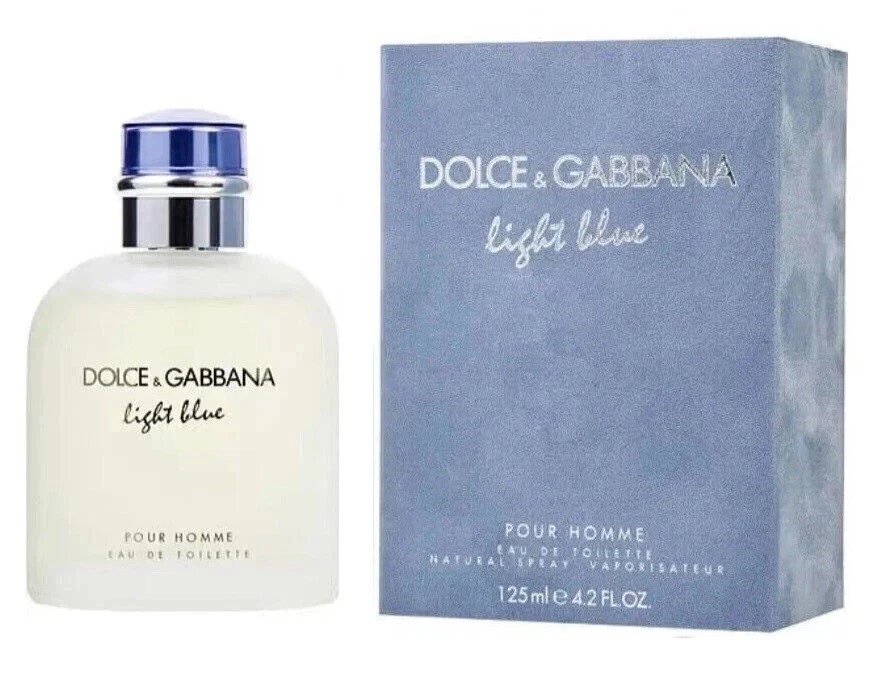 Eau de Toilette Spray Light Blue de Dolce & Gabbana para Hombre 4.2 OZ Nuevo Sellado Foto 3 de 4