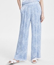 Michael Kors Womens Petal Front-Pleat Wide-Leg Trouser Relaxed Casual Pants XL