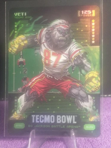Bo Jackson Battle Arena Tecmo Bowl Battlefoil Glow Yeti Power 125 BF81