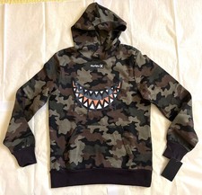 BOYS HURLEY Hoody Size Medium With Pocket Nice Camo Design Nice 4 Back 2 School 