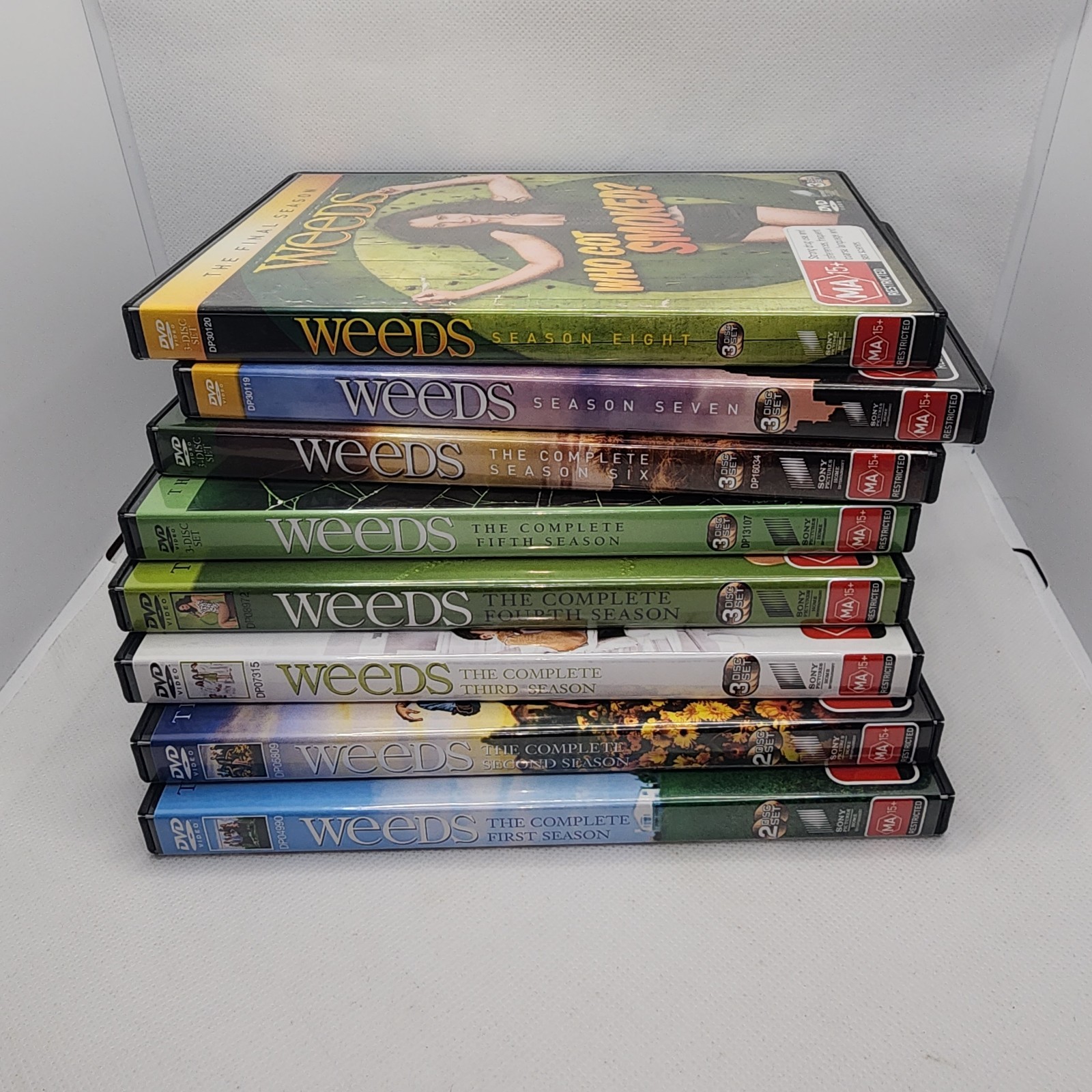 Weeds Complete Series Seasons 1-8 DVD Lot Comedy Lionsgate Mary-Louise Parker