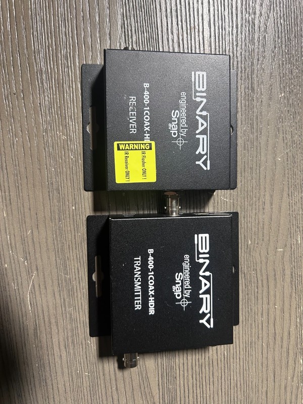 Binary B-400-1COAX-HDIR HDMI over Coax Extender Kit (Transmitter & Receiver)