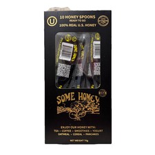 Algunas cucharas de miel con miel 100 % miel real de EE. UU. 10 quilates 7 g cada té/café/batidos