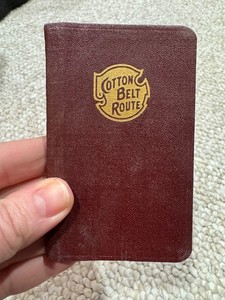 FREE SHIP! 1936 Cotton Belt Route Calendar Agenda Book