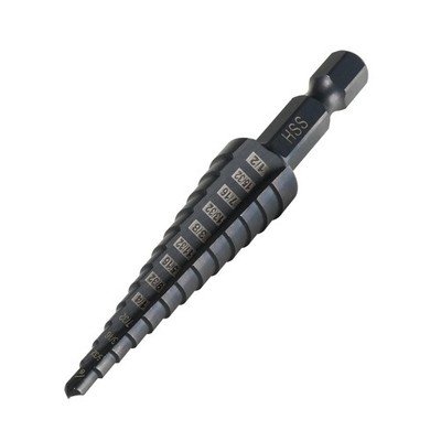 13 Pack 1/8-1/2 Inch HSS High Speed Steel Step Drill Bits